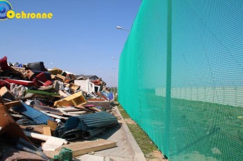 Siatki Namysłów - Siatka zabezpieczająca przed wiatrem na wysypisko i sortownię śmieci dla terenów Namysłowa